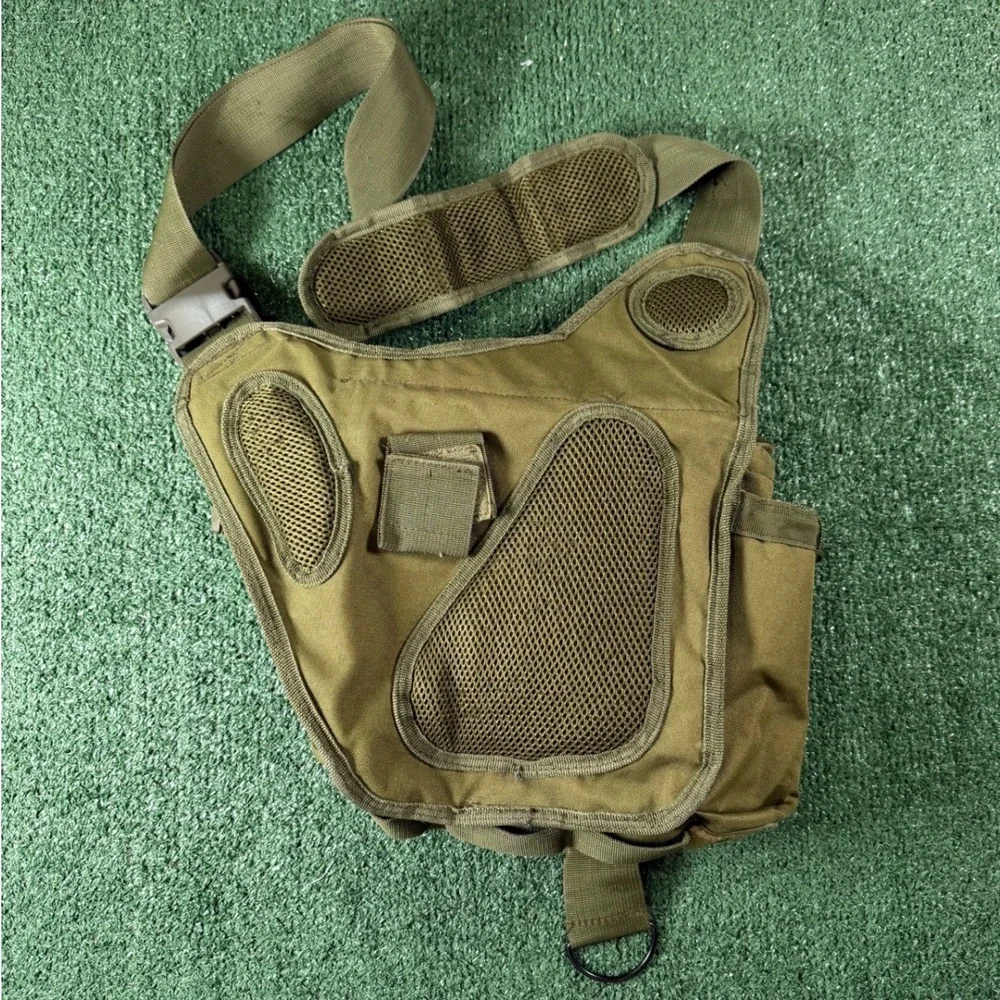 Unbranded Tactical Shoulder Bag Mens OS Green Good Multi-Pocket Sling Pack